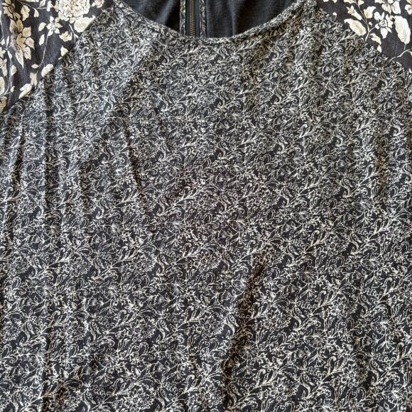 🎀 3 for $25 🎀 Lucky Brand Women's Top | M Boho Floral Block Peasant - Picture 8 of 9
